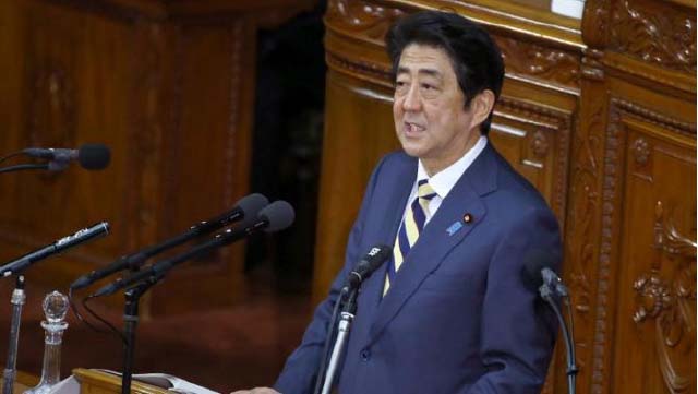 Japan’s Abe Seeks to Burnish  Legacy Ahead of Election